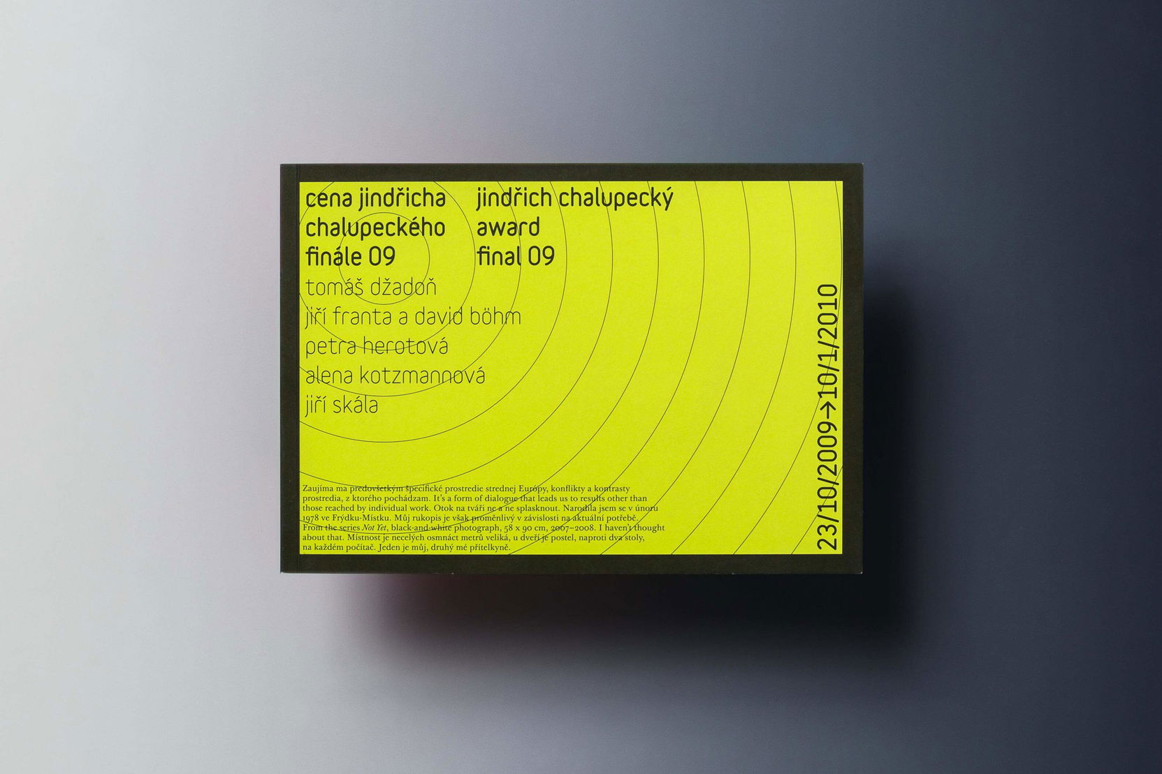 Ilustrační obrázek pro Cena Jindřicha Chalupeckého: Finále 2009