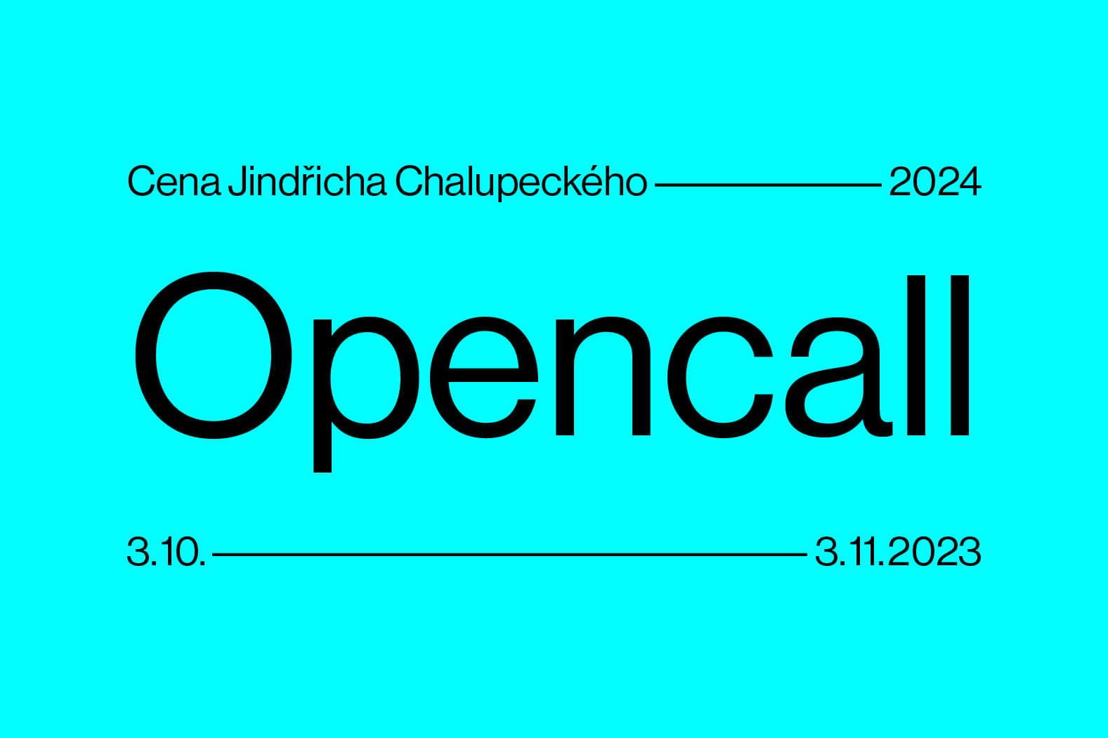 OPENCALL Cena Jindřicha Chalupeckého 2024