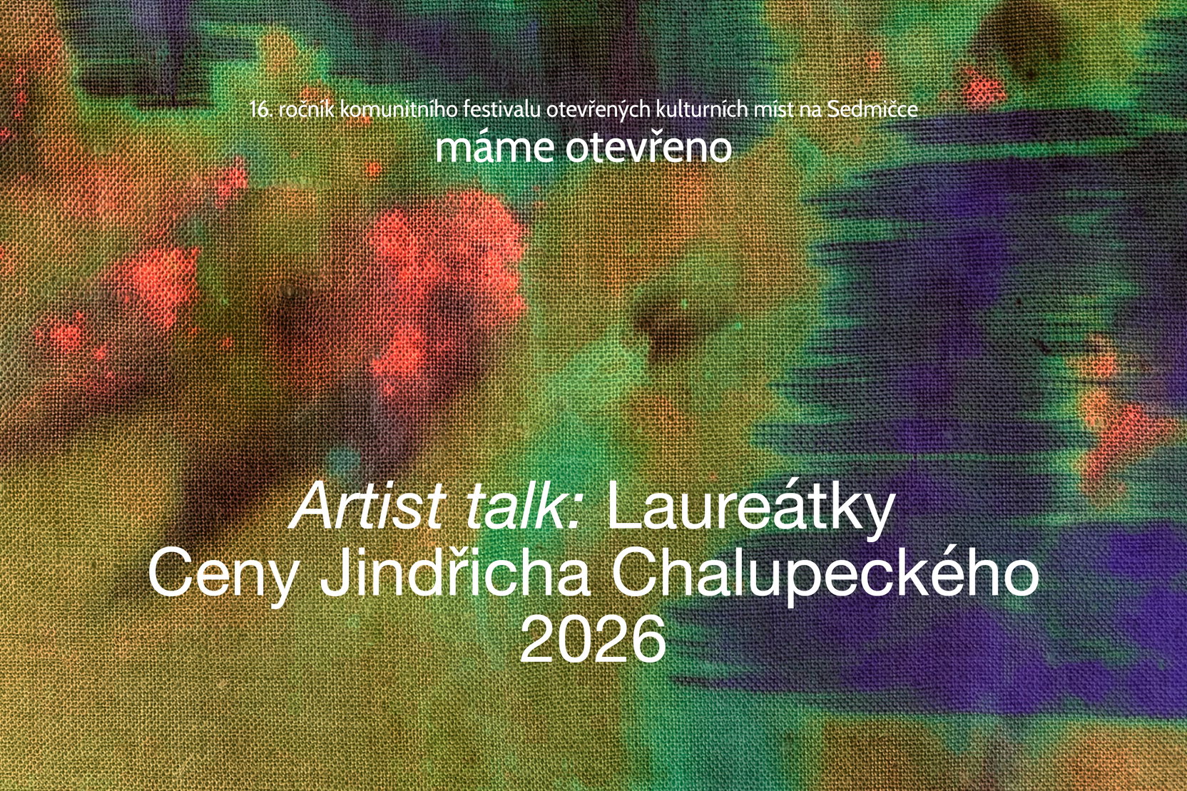 Artist talk s laureátkami Ceny Jindřicha Chalupeckého 2026